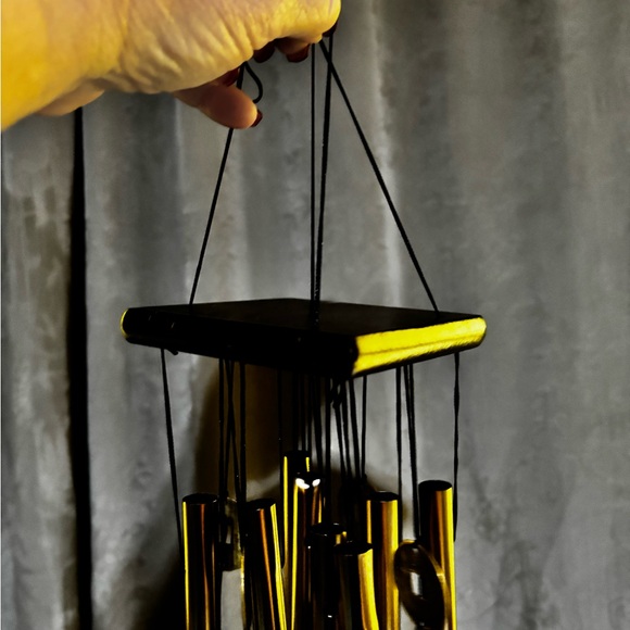 Gold Wind Chimes with‎ Beads - Picture 2 of 5